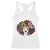 Black History Racerback Tank Top For Women Afro Flower Hair Juneteenth TS01 White Print Your Wear