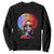 Womens Black Queen Afro Melanin Dripping Juneteenth Sweatshirt TS01 Black Printyourwear