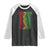 Happy Juneteenth Raglan Shirt Dream Like Leaders TS01 Black White Print Your Wear