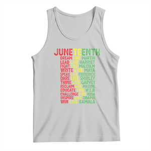 Happy Juneteenth Tank Top Dream Like Leaders TS01 Ash Print Your Wear