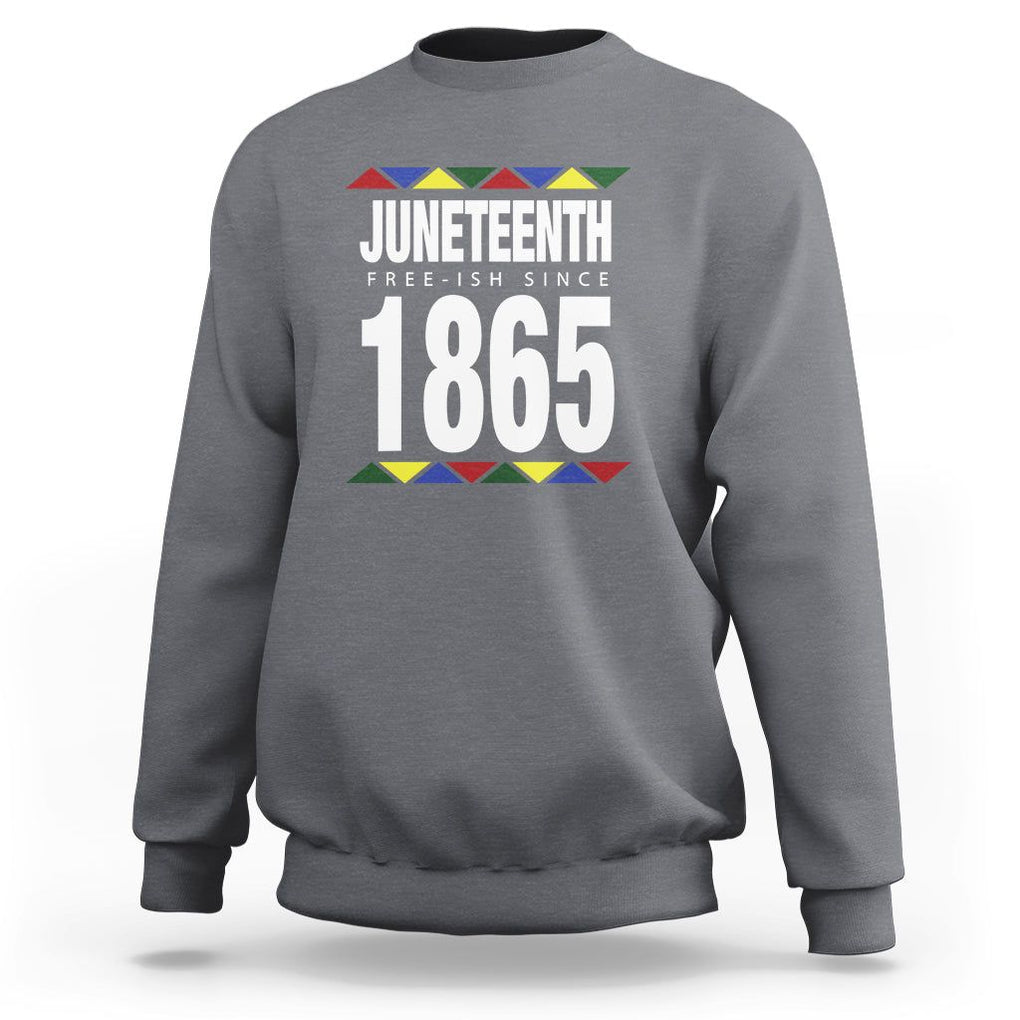 Free Ish Since 1865 Sweatshirt TS01 Charcoal Printyourwear