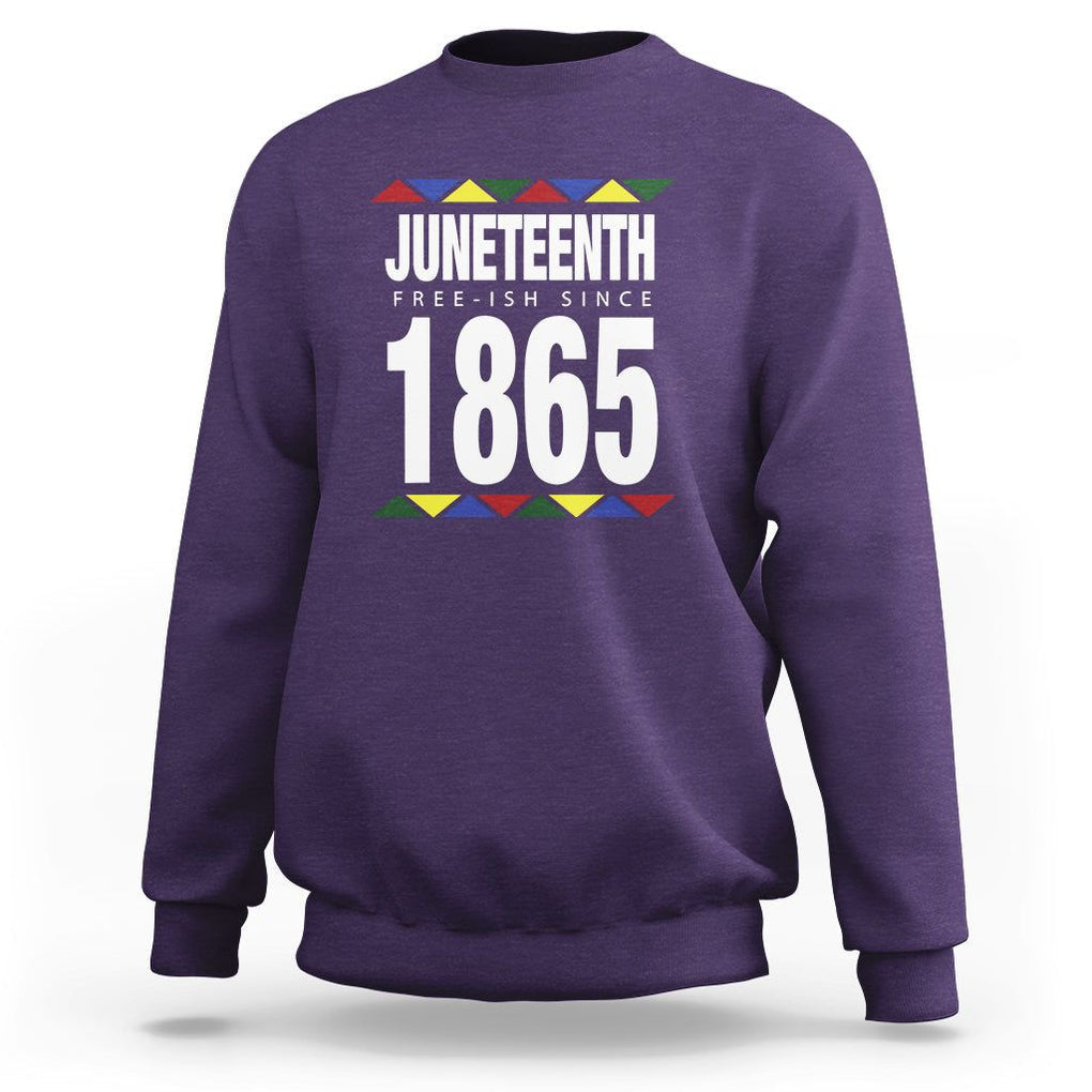 Free Ish Since 1865 Sweatshirt TS01 Purple Printyourwear