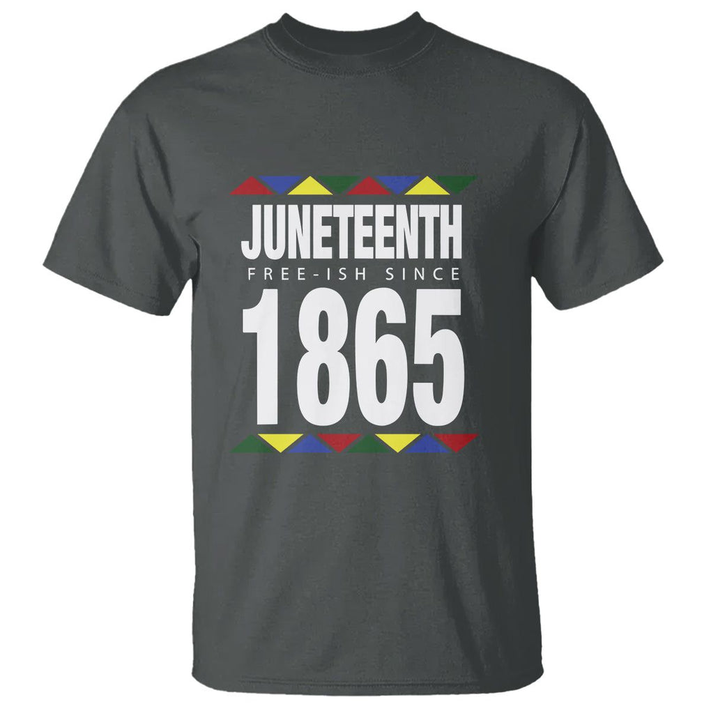 Free Ish Since 1865 T Shirt TS01 Dark Heather Printyourwear