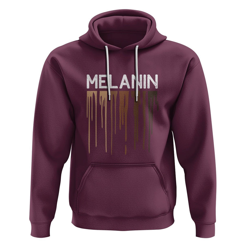 Melanin Hoodie For Women BHM BLM TS01 Maroon Printyourwear