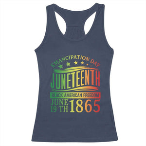 Emancipation Day Juneteenth Racerback Tank Top Celebrating Black Americna Freedom Since 1865 TS01 Navy Print Your Wear