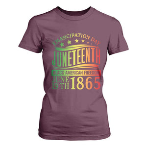Emancipation Day Juneteenth T Shirt For Women Celebrating Black Americna Freedom Since 1865 TS01 Maroon Print Your Wear