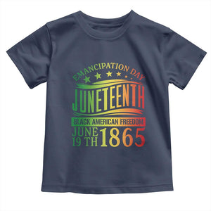 Emancipation Day Juneteenth Toddler T Shirt Celebrating Black Americna Freedom Since 1865 TS01 Navy Print Your Wear