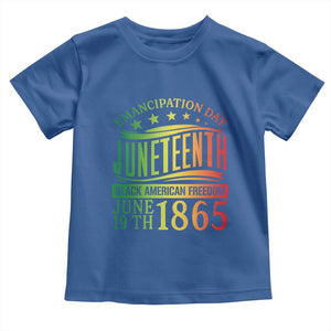 Emancipation Day Juneteenth Toddler T Shirt Celebrating Black Americna Freedom Since 1865 TS01 Royal Blue Print Your Wear