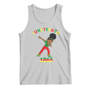 Funny Black History Tank Top Dabbing Black Princess Juneteenth 1865 TS01 Ash Print Your Wear