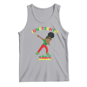 Funny Black History Tank Top Dabbing Black Princess Juneteenth 1865 TS01 Athletic Heather Print Your Wear