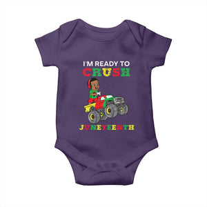 Black Boy Gamer Baby Onesie I'm Ready To Crush Juneteenth for Boys Toddler TS01 Purple Print Your Wear