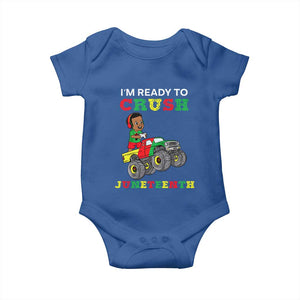 Black Boy Gamer Baby Onesie I'm Ready To Crush Juneteenth for Boys Toddler TS01 Royal Blue Print Your Wear