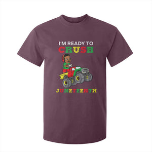 Black Boy Gamer T Shirt For Kid I'm Ready To Crush Juneteenth for Boys Toddler TS01 Maroon Print Your Wear