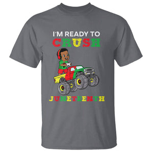 Kids I'm Ready To Crush Juneteenth Funny Gamer T Shirt For Boys Toddler TS01 Charcoal Printyourwear