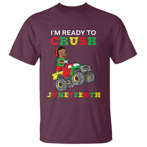 Kids I'm Ready To Crush Juneteenth Funny Gamer T Shirt For Boys Toddler TS01 Maroon Printyourwear