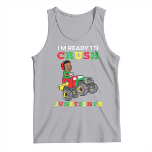 Black Boy Gamer Tank Top I'm Ready To Crush Juneteenth for Boys Toddler TS01 Athletic Heather Print Your Wear