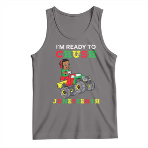 Black Boy Gamer Tank Top I'm Ready To Crush Juneteenth for Boys Toddler TS01 Deep Heather Print Your Wear