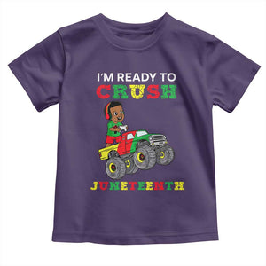 Black Boy Gamer Toddler T Shirt I'm Ready To Crush Juneteenth for Boys Toddler TS01 Purple Print Your Wear