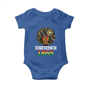 Afro Black Queen Juneteenth 1865 Baby Onesie TS01 Royal Blue Print Your Wear