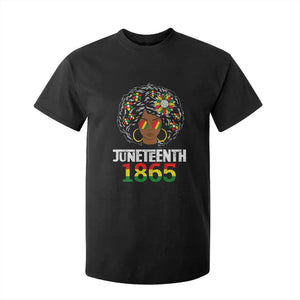 Afro Black Queen Juneteenth 1865 T Shirt For Kid TS01 Black Print Your Wear