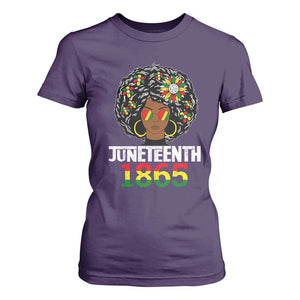 Afro Black Queen Juneteenth 1865 T Shirt For Women TS01 Purple Print Your Wear