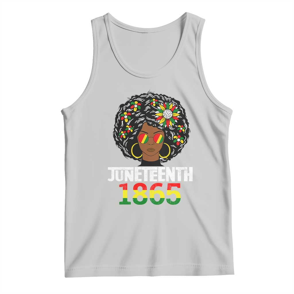 Afro Black Queen Juneteenth 1865 Tank Top TS01 Ash Print Your Wear