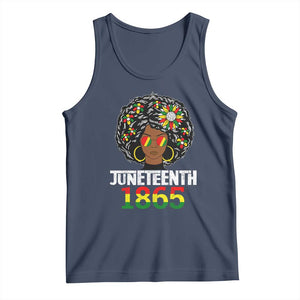 Afro Black Queen Juneteenth 1865 Tank Top TS01 Navy Print Your Wear
