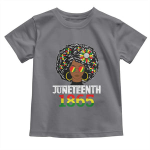 Afro Black Queen Juneteenth 1865 Toddler T Shirt TS01 Charcoal Print Your Wear