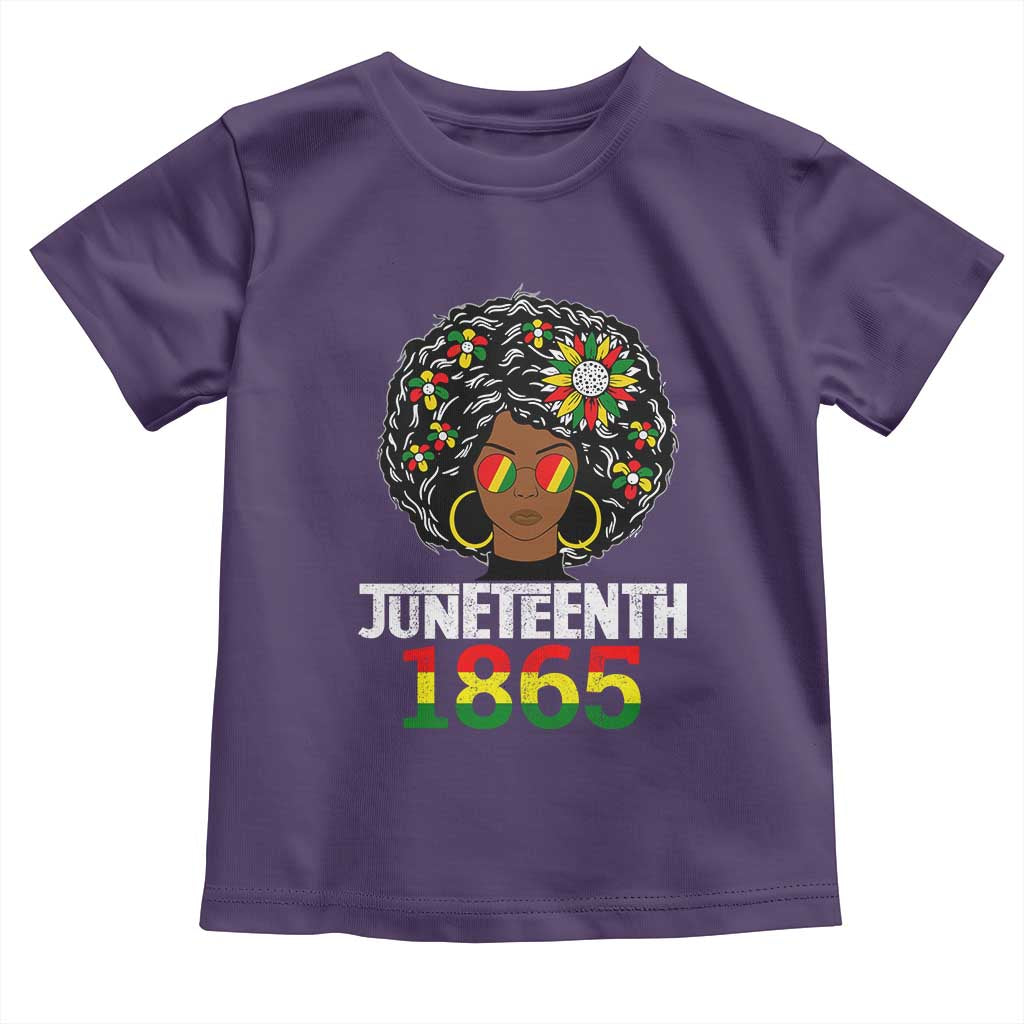 Afro Black Queen Juneteenth 1865 Toddler T Shirt TS01 Purple Print Your Wear