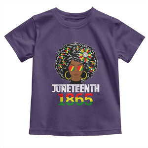 Afro Black Queen Juneteenth 1865 Toddler T Shirt TS01 Purple Print Your Wear