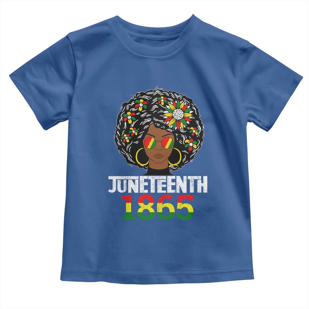 Afro Black Queen Juneteenth 1865 Toddler T Shirt TS01 Royal Blue Print Your Wear