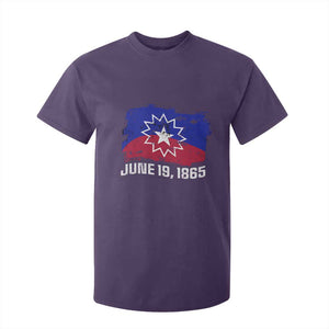 Juneteenth Flag 1865 T Shirt For Kid Black Freedom Black History TS01 Purple Print Your Wear