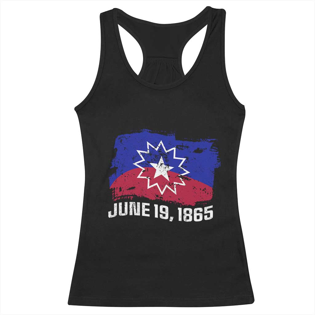 Juneteenth Flag 1865 Racerback Tank Top Black Freedom Black History TS01 Black Print Your Wear