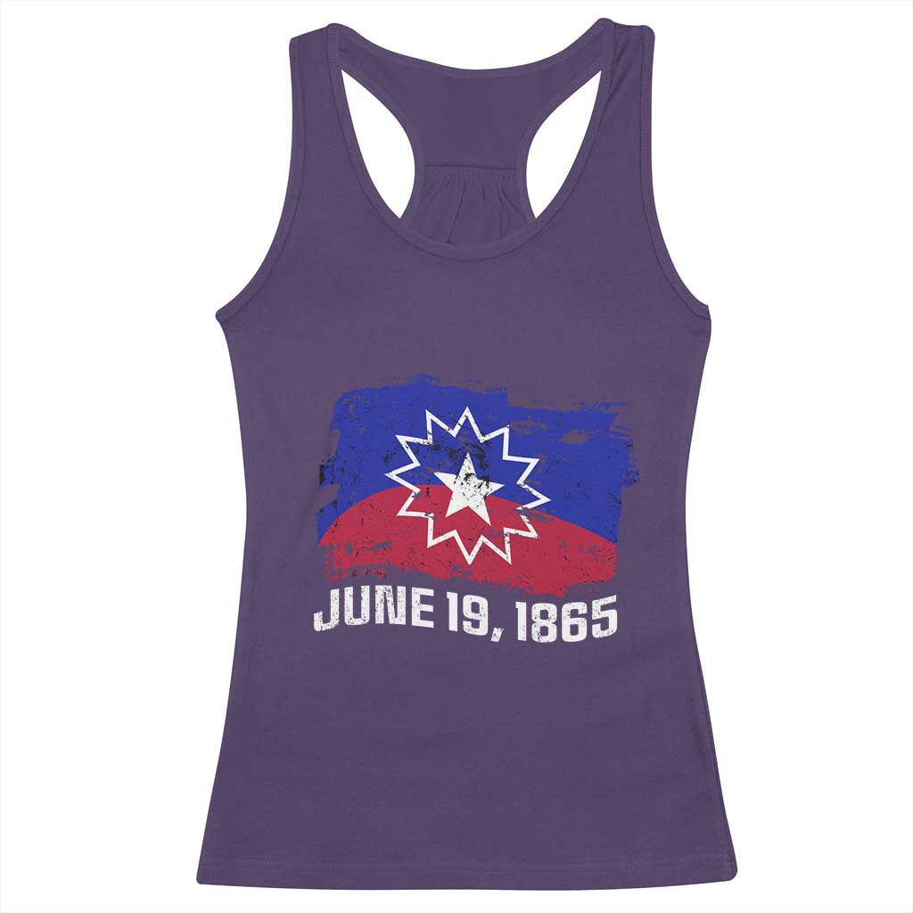 Juneteenth Flag 1865 Racerback Tank Top Black Freedom Black History TS01 Purple Print Your Wear