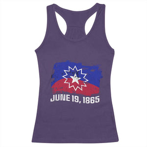 Juneteenth Flag 1865 Racerback Tank Top Black Freedom Black History TS01 Purple Print Your Wear