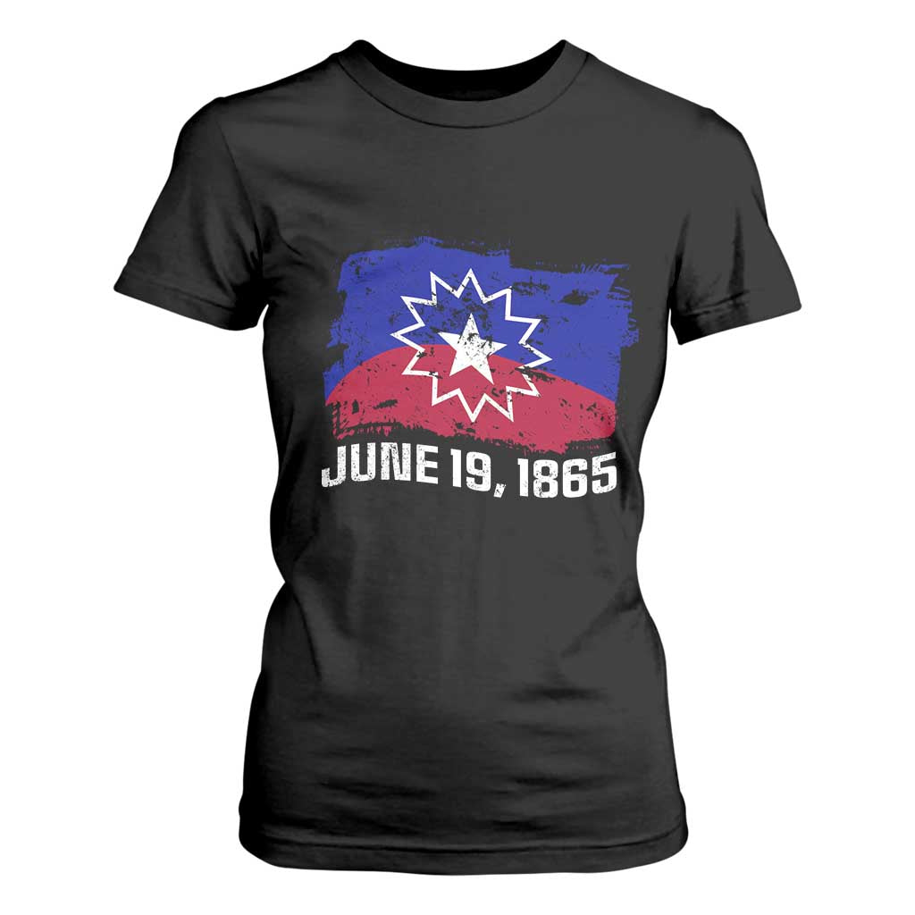 Juneteenth Flag 1865 T Shirt For Women Black Freedom Black History TS01 Black Print Your Wear