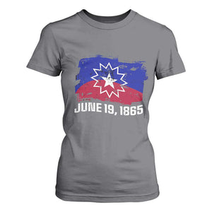Juneteenth Flag 1865 T Shirt For Women Black Freedom Black History TS01 Charcoal Print Your Wear