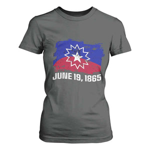 Juneteenth Flag 1865 T Shirt For Women Black Freedom Black History TS01 Dark Heather Print Your Wear