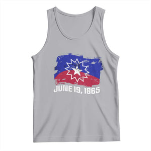 Juneteenth Flag 1865 Tank Top Black Freedom Black History TS01 Athletic Heather Print Your Wear