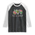 Peace Love Juneteenth Raglan Shirt Black Freedom TS01 Black White Print Your Wear