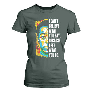 James Baldwin Graffiti Art T Shirt For Women Juneteenth Black History Month TS01 Dark Forest Green Print Your Wear