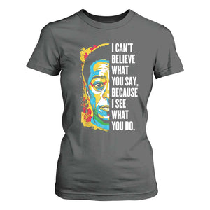 James Baldwin Graffiti Art T Shirt For Women Juneteenth Black History Month TS01 Dark Heather Print Your Wear