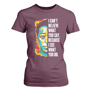 James Baldwin Graffiti Art T Shirt For Women Juneteenth Black History Month TS01 Maroon Print Your Wear