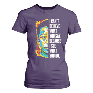 James Baldwin Graffiti Art T Shirt For Women Juneteenth Black History Month TS01 Purple Print Your Wear