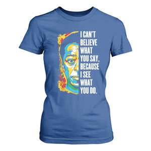 James Baldwin Graffiti Art T Shirt For Women Juneteenth Black History Month TS01 Royal Blue Print Your Wear