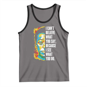 James Baldwin Graffiti Art Tank Top Juneteenth Black History Month TS01 Deep Heather Black Print Your Wear