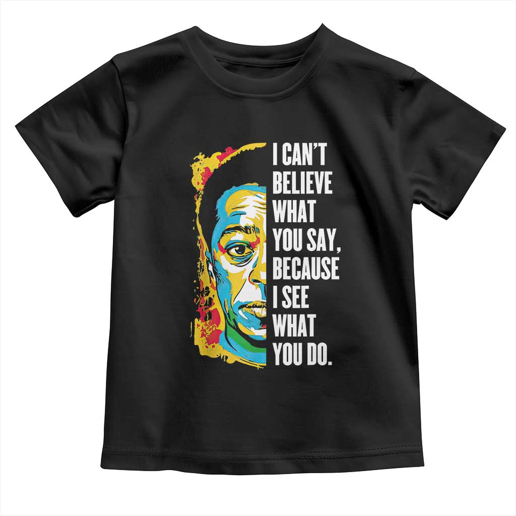 James Baldwin Graffiti Art Toddler T Shirt Juneteenth Black History Month TS01 Black Print Your Wear