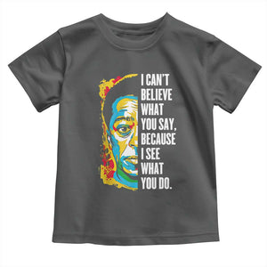 James Baldwin Graffiti Art Toddler T Shirt Juneteenth Black History Month TS01 Dark Heather Print Your Wear