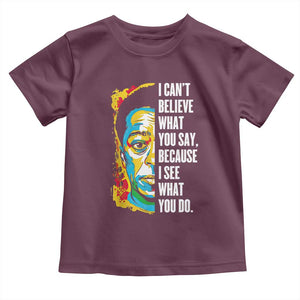 James Baldwin Graffiti Art Toddler T Shirt Juneteenth Black History Month TS01 Maroon Print Your Wear