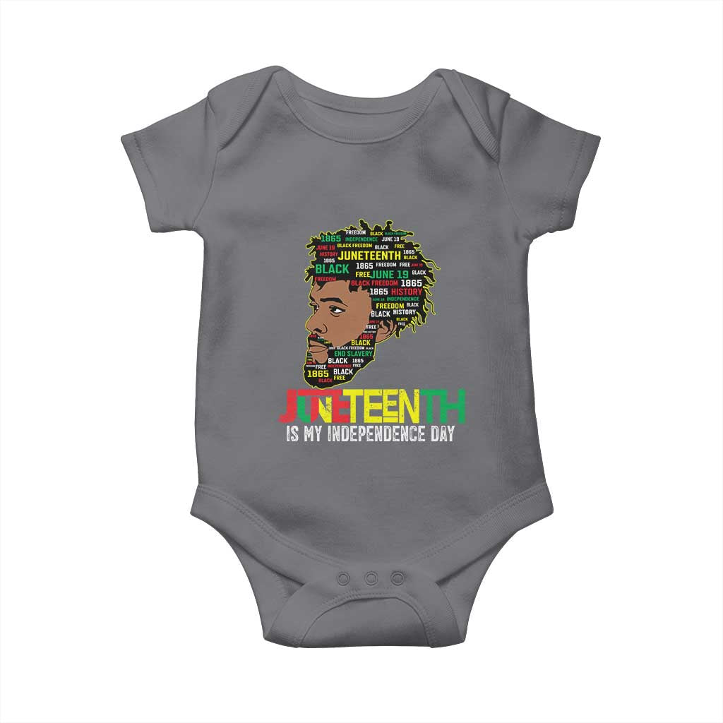 Juneteenth 1865 King Baby Onesie June 19th Black Freedom African American History TS01 Charcoal Print Your Wear